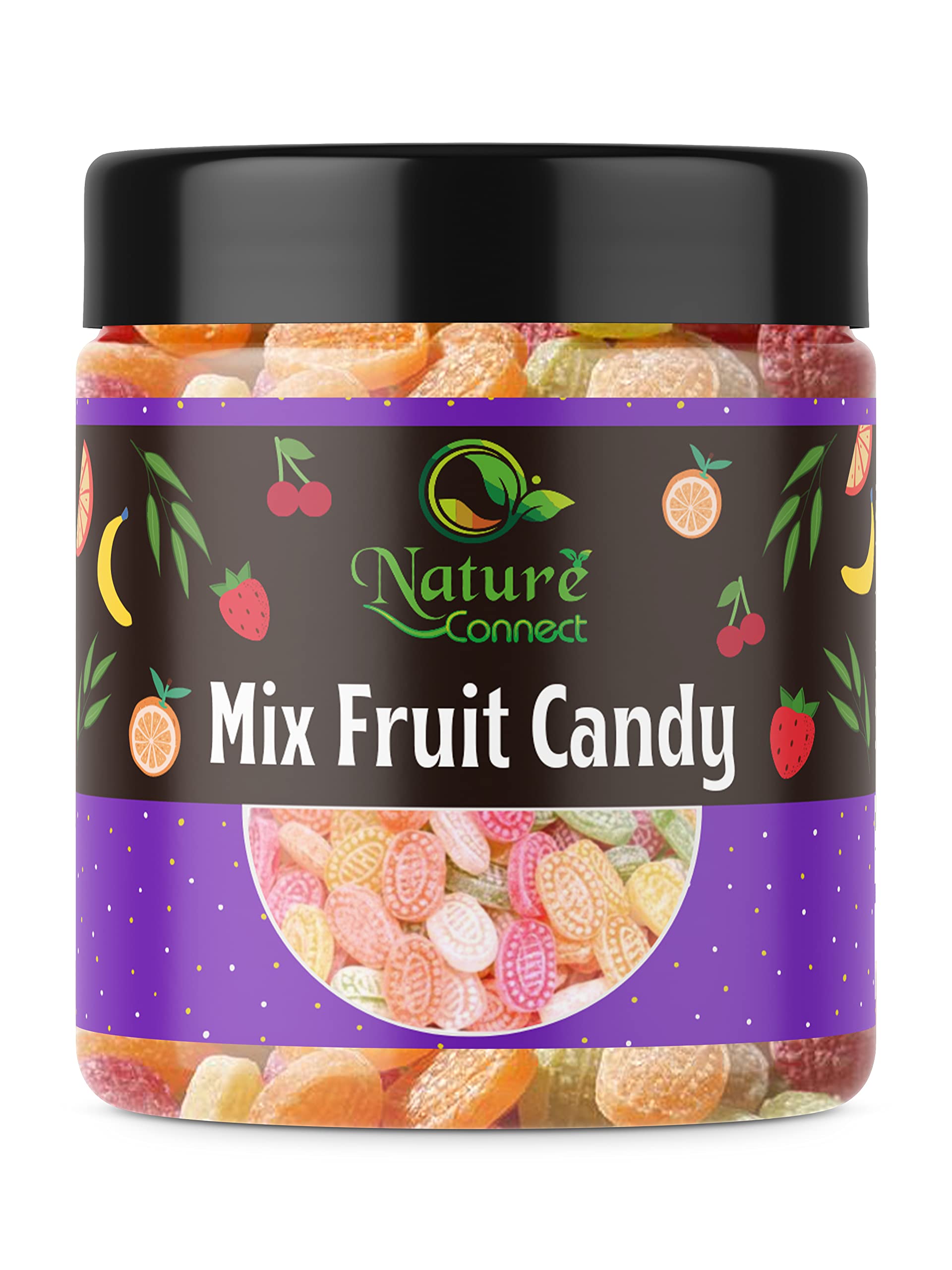 Nature Connect Mix Colourful Fruit Candy, 400 gms Khati Mithi Goli | Orange, Lemon, Litchi, Paan, Pepper [Jar Pack] (B09QG8991C) Amazon Price History, Amazon Price Tracker