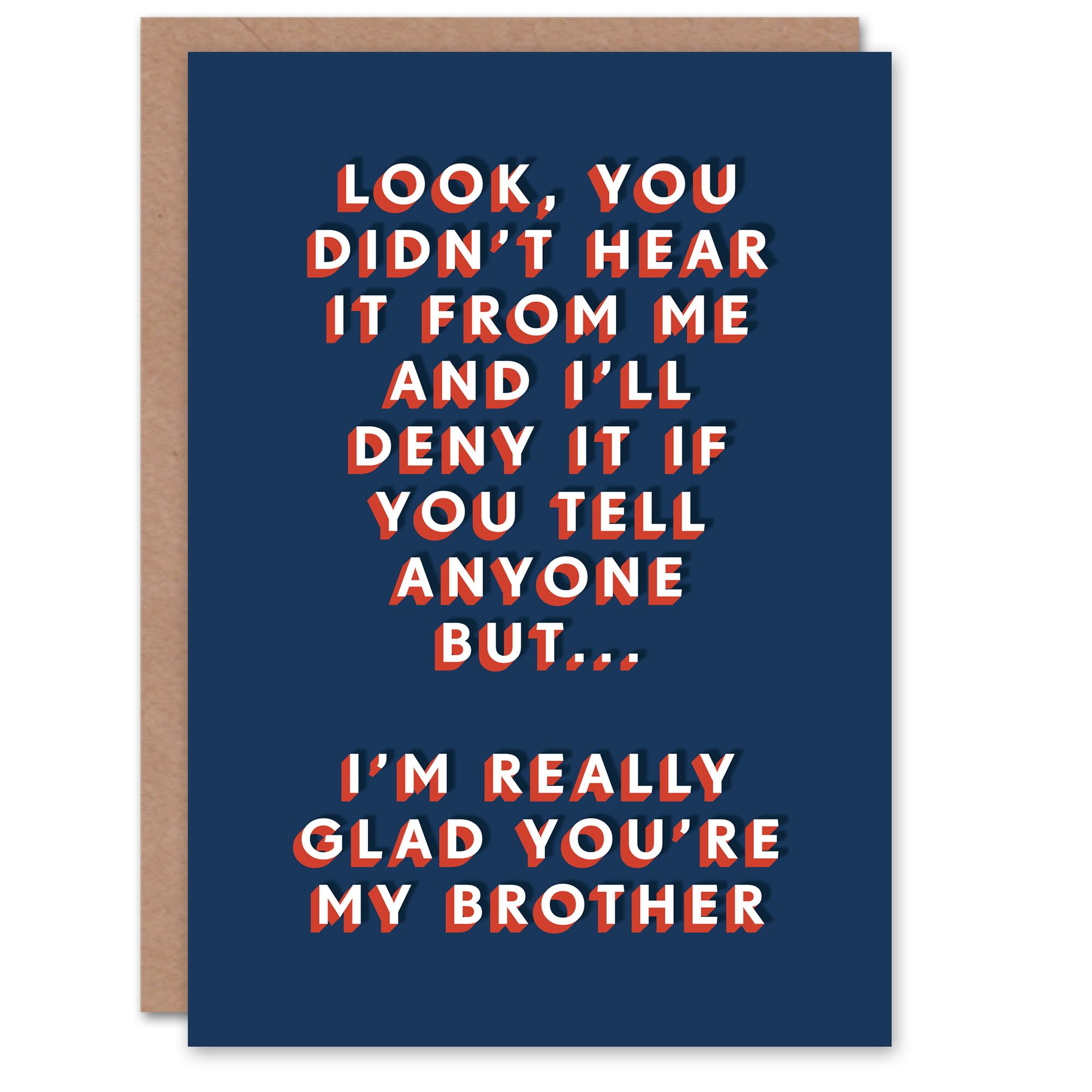 Artery8 Men's Birthday Card - Funny Cheeky Greeting Card - Dark Blue
