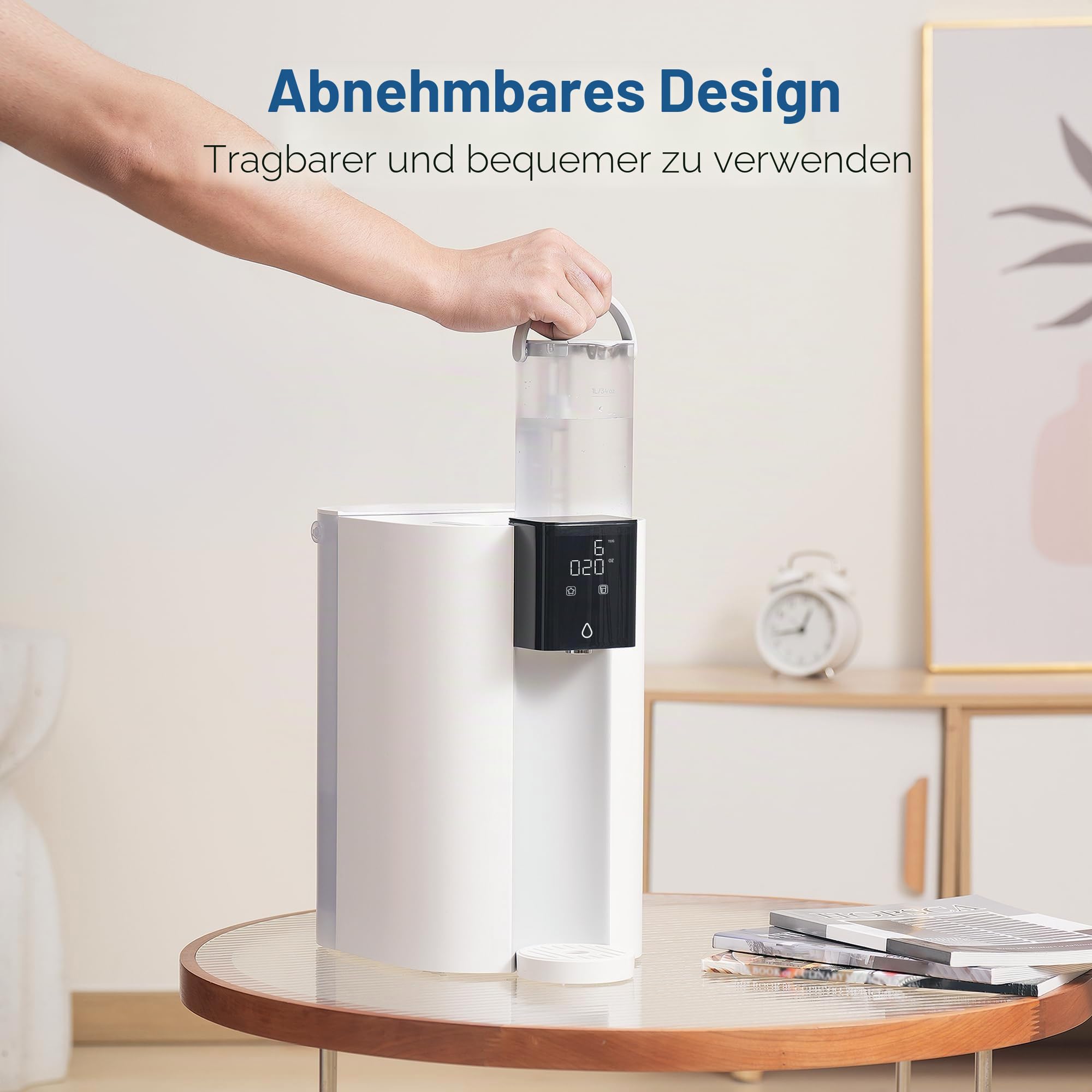 Maxblue MB-PWT Reinwassertank für WD-C1H Umkehrosmosesystem, Tragbares Reinwassertank, BPA frei, 1L