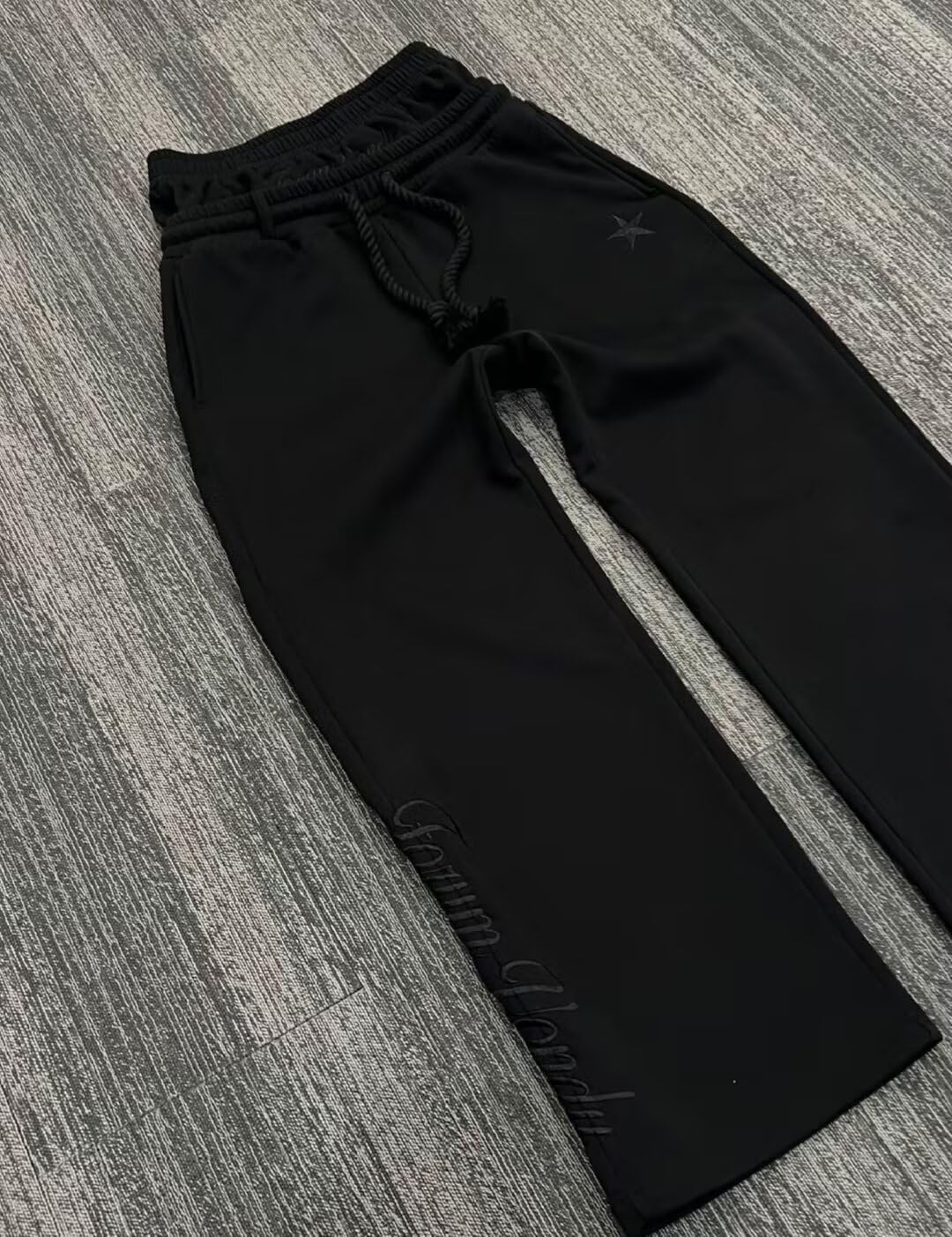 Y2k Baggy Pants Wide Leg Track Pants Double Waisted Sweatpants Men