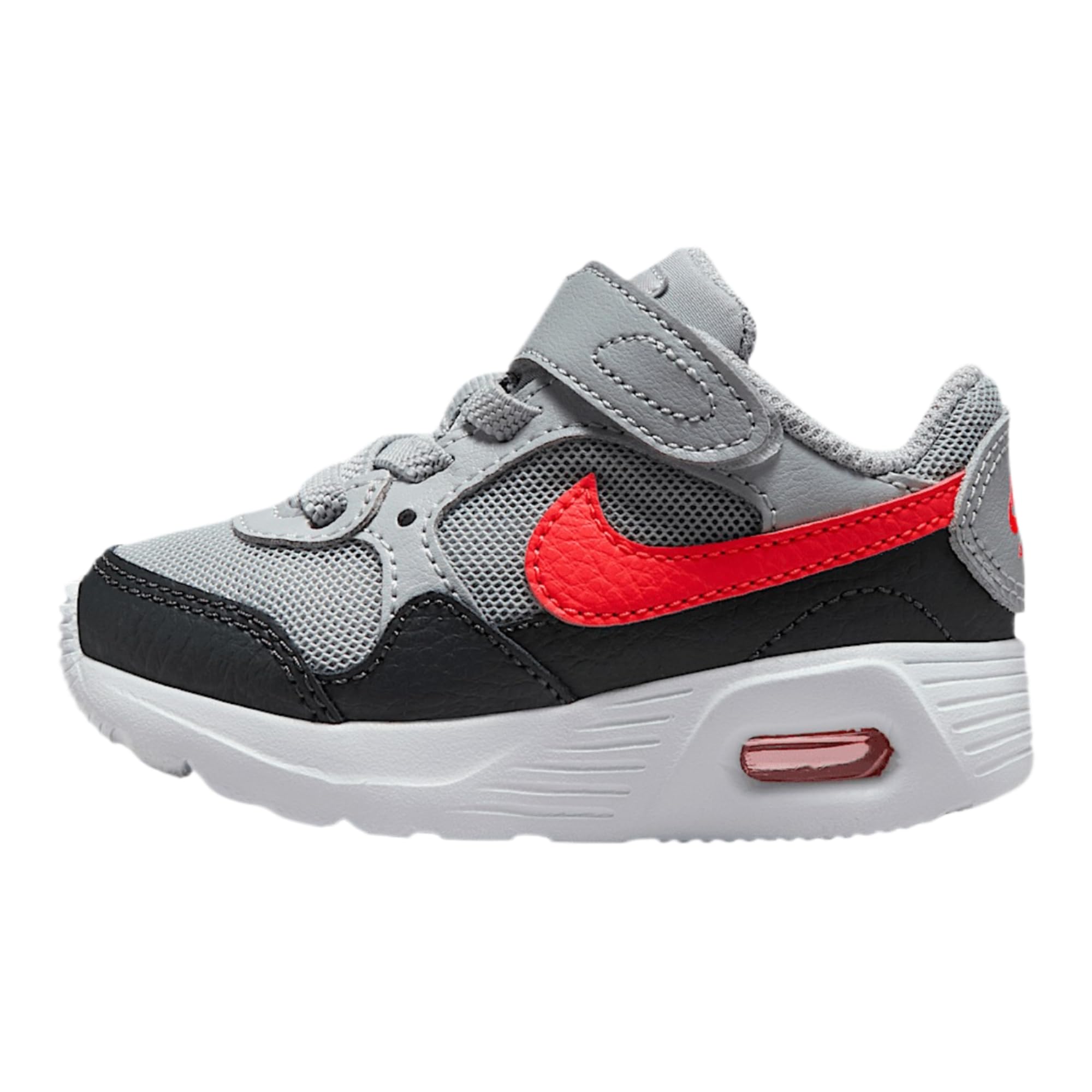 Nike Air Max SC Baby/Toddler Shoes (CZ5361-015, Wolf Grey/Anthracite/White/Bright Crimson) Size 5