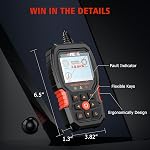 ANCEL HD601 Heavy Duty Truck Scanner, 2-in-1 Truck & Car Check Engine Code Reader, All System Diesel Diagnostic Scan Tool Fit for Cummins, International, Kenworth, Detroit, Paccar