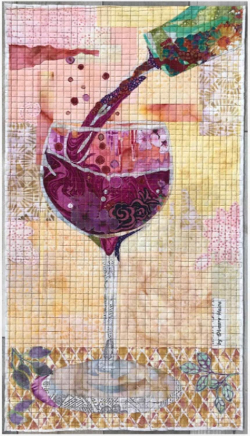 Vino Quilt Collage Pattern by Laura Heine FWLHVINO
