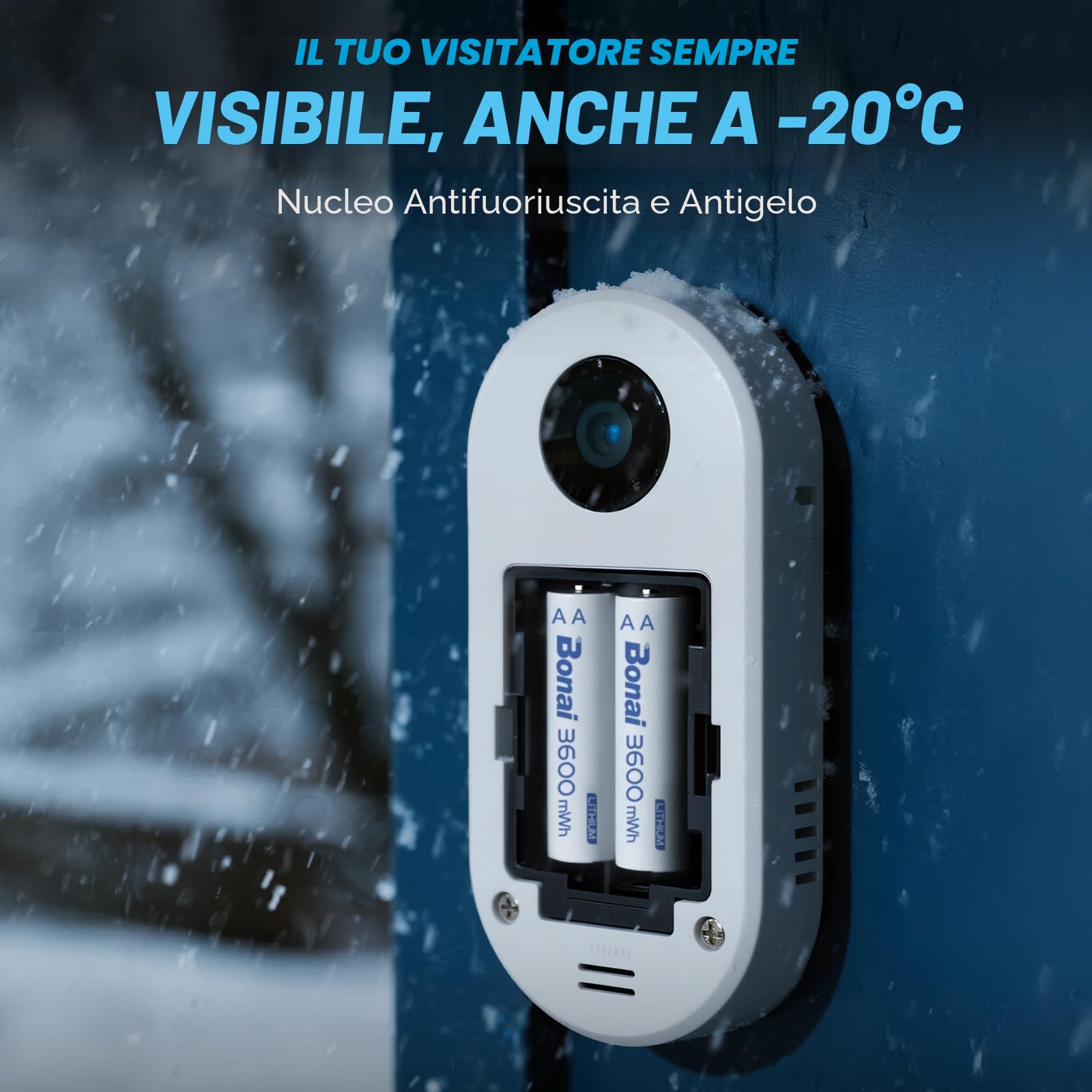BONAI AA Lithium Batterie Ricaricabili 1,5V 3600mWh 8 Pezzi Pile Ricaricabile Al Litio AA con Caricabatterie Ricarica Rapida Type-c Adatto per Telecamere, Serrature Intelligenti, Torce Elettriche, ecc