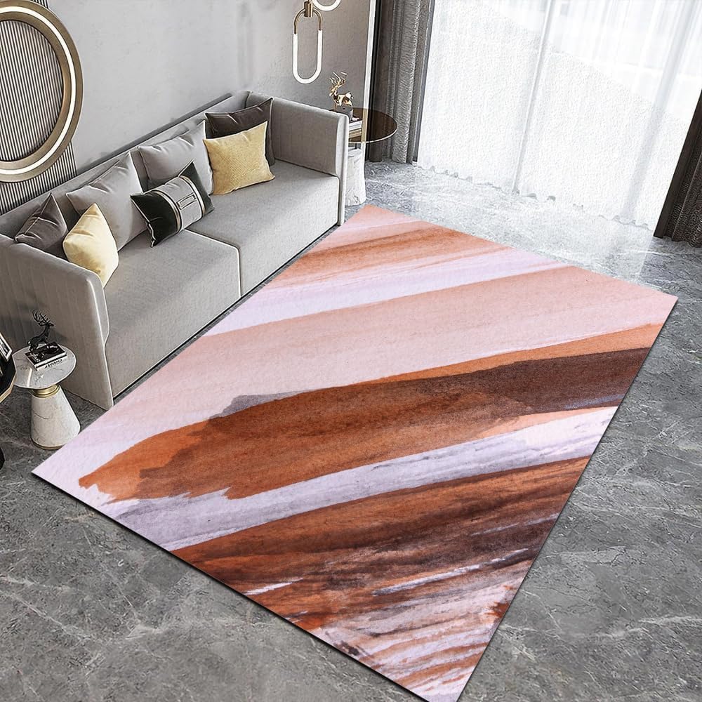Tapis antidérapant grand modèle avec texture 3D pour chambre confortable