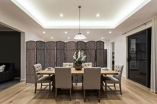 Miniatura 53 de Divisores de habitación de 6 pies de alto - 20 pulgadas de ancho pantalla de privacidad independiente con fibra tejida de diamante, divisor de pared