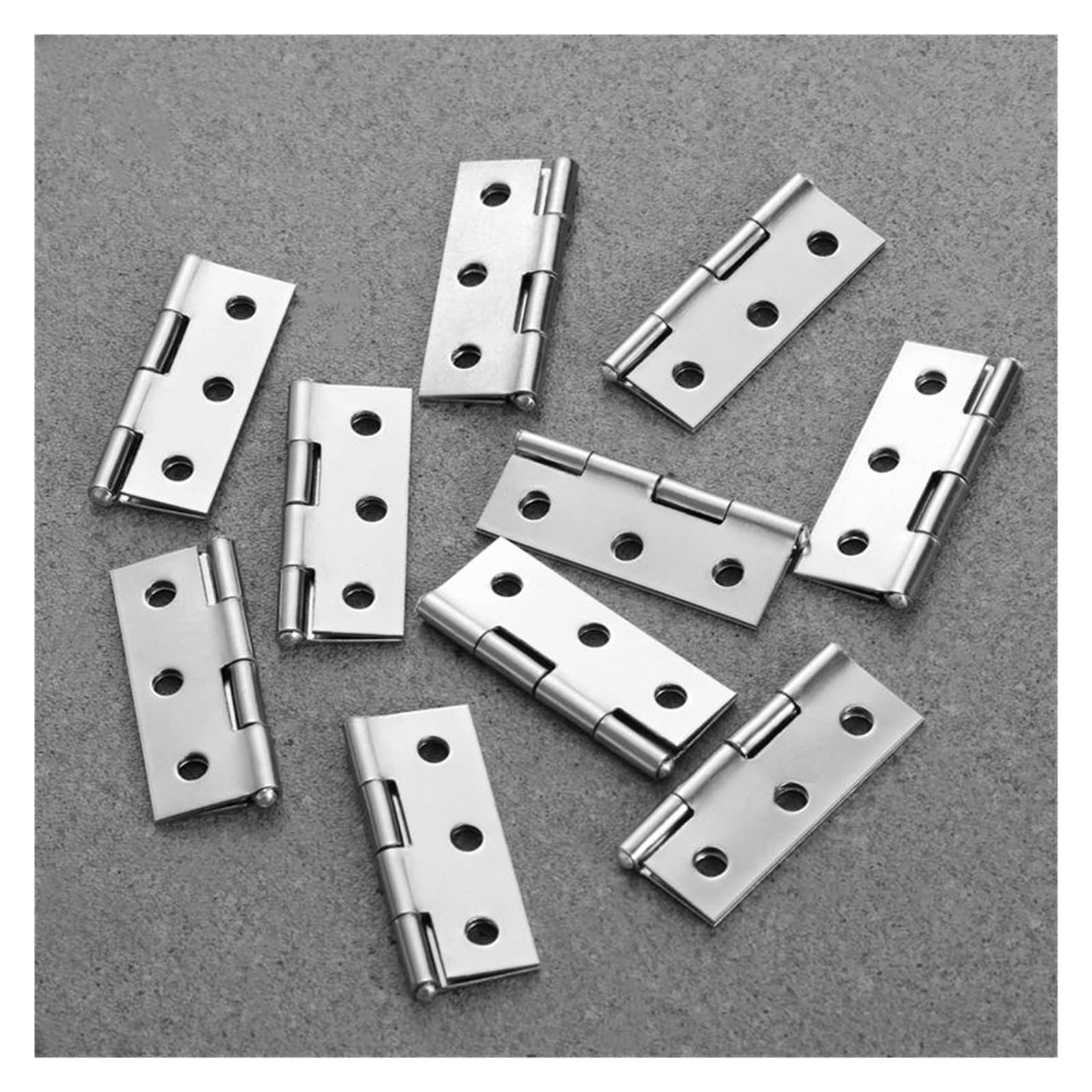 Minibisagra Bisagra pequeña Bisagra de acero inoxidable de 30 piezas, bisagra de 2 pulgadas, bisagra de subpuerta silenciosa gruesa, bisagra plana silenciosa, bisagra de hoja suelta for puerta
