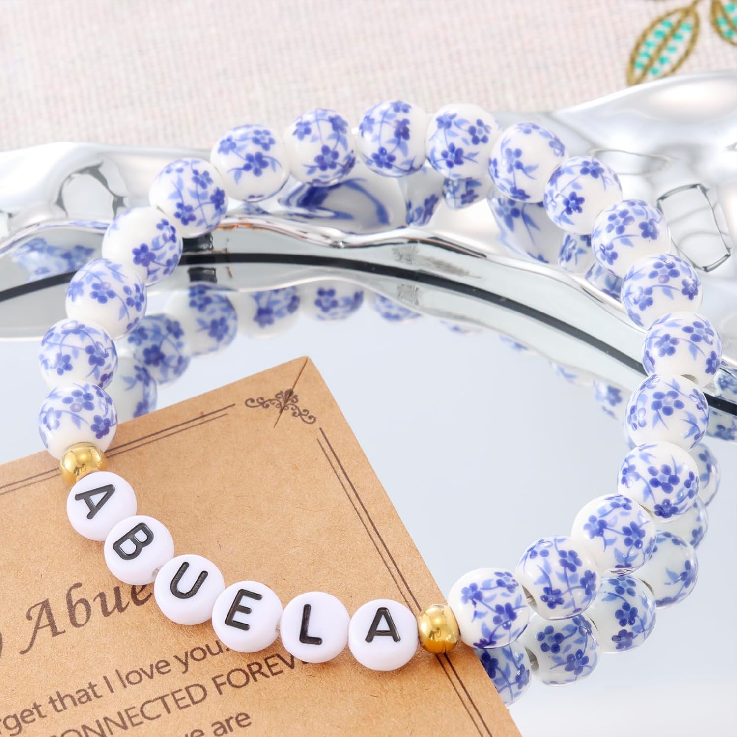 Abuela Gifts Bracelet for Women from Grandchildren Best Grandma In Spanish New Abuela Bracelet - Image 4