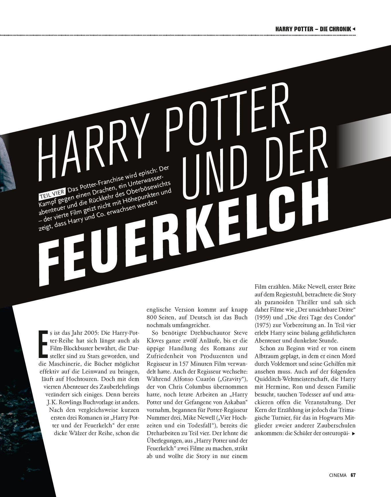 Cinema präsentiert: Harry Potter - Die Chronik (Erweiterte Neuausgabe): Plus: Drehorte, Theaterstücke, Studiotour u.v.m.