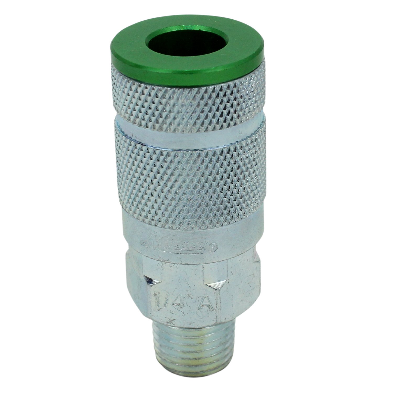 ColorFit by Milton 776AC Pneumatic Couplers - (A-style, Green) - 1/4" NPT Male, (Box of 10)
