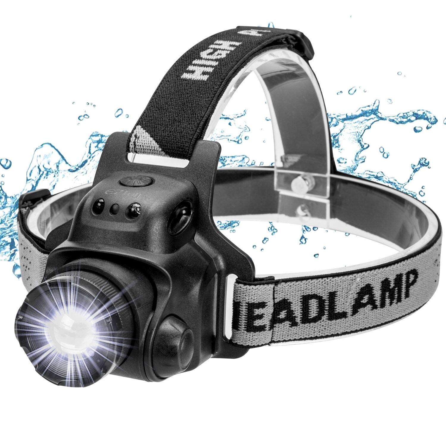 Lampada Frontale Ricaricabile USB Con 6 Modalità Di Illuminazione - 180 LM COB + 100 LM XPE - Leggera Per Campeggio, Pesca, Corsa