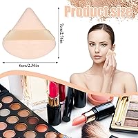 Vista 18 de Pimoys 6 esponjas de maquillaje facial, esponja de terciopelo suave triangular, esponja de belleza para polvo suelto (negro, rosa)