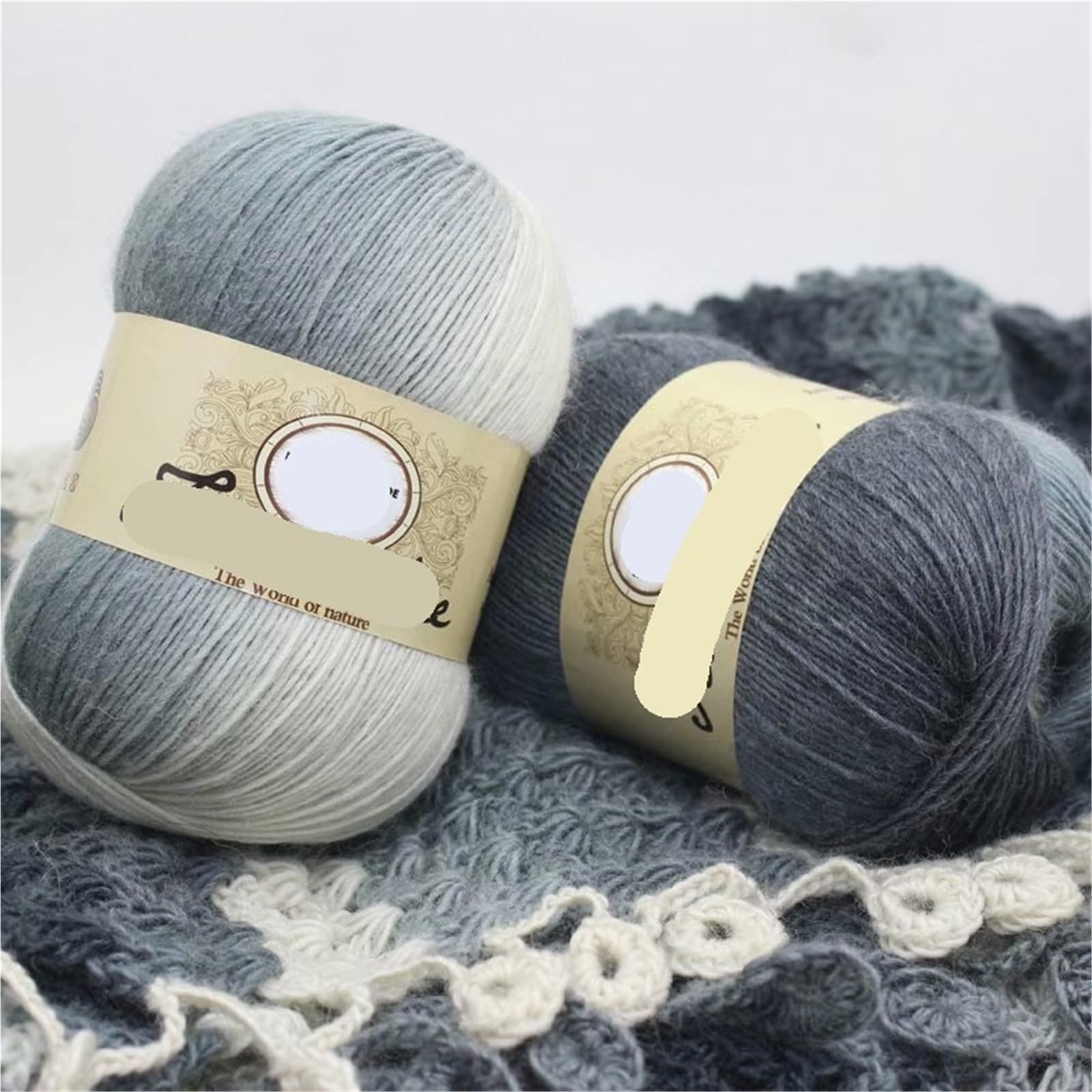 Hilo degradado 3 uds 100g hilo de lana colorido degradado for tejer a mano bufandas sombrero hilos Crochet y chal manta suéter calcetín línea para suéteres, bufandas(Set2)