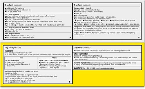 Miniatura 4 de Aspercreme Gel antiinflamatorio tópico no esteroideo con diclofenaco sódico de máxima fuerza, 3.53 oz