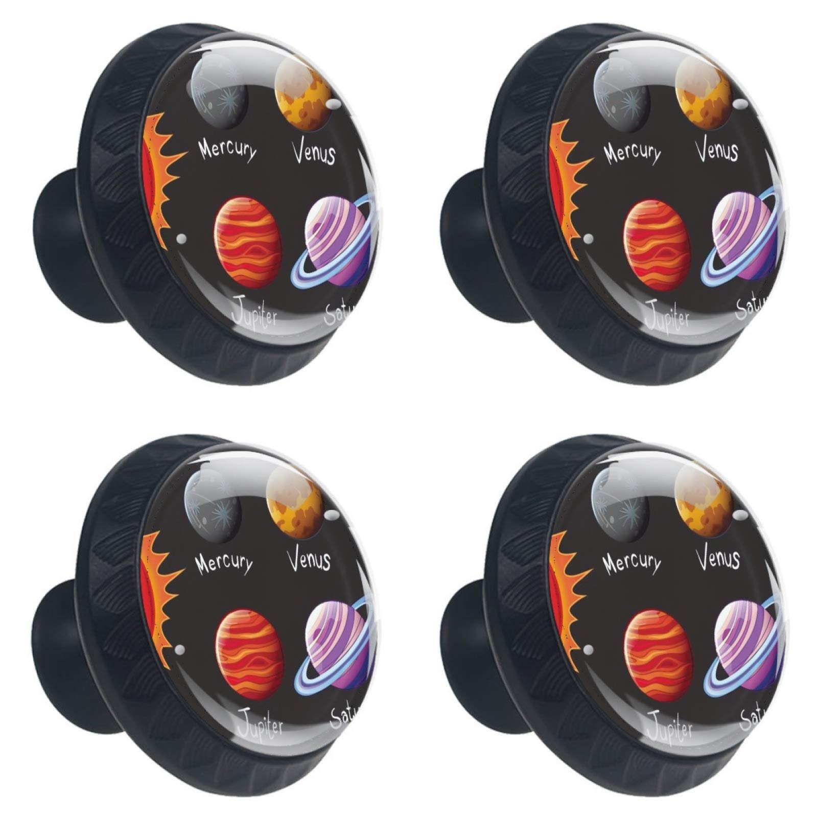 Boutons de meuble ronds univers espace tiroir placard cuisine 30mm
