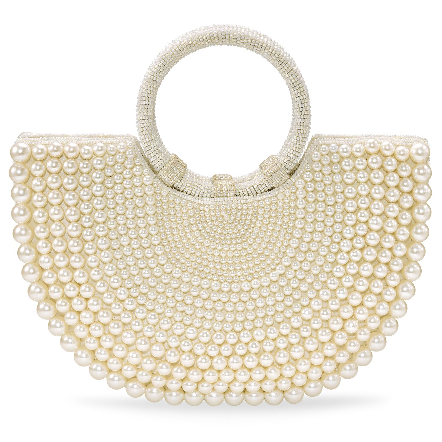 White Embellished Clutch Bag Stylish Ethnic Evening Purse for Women & Girls-image-34