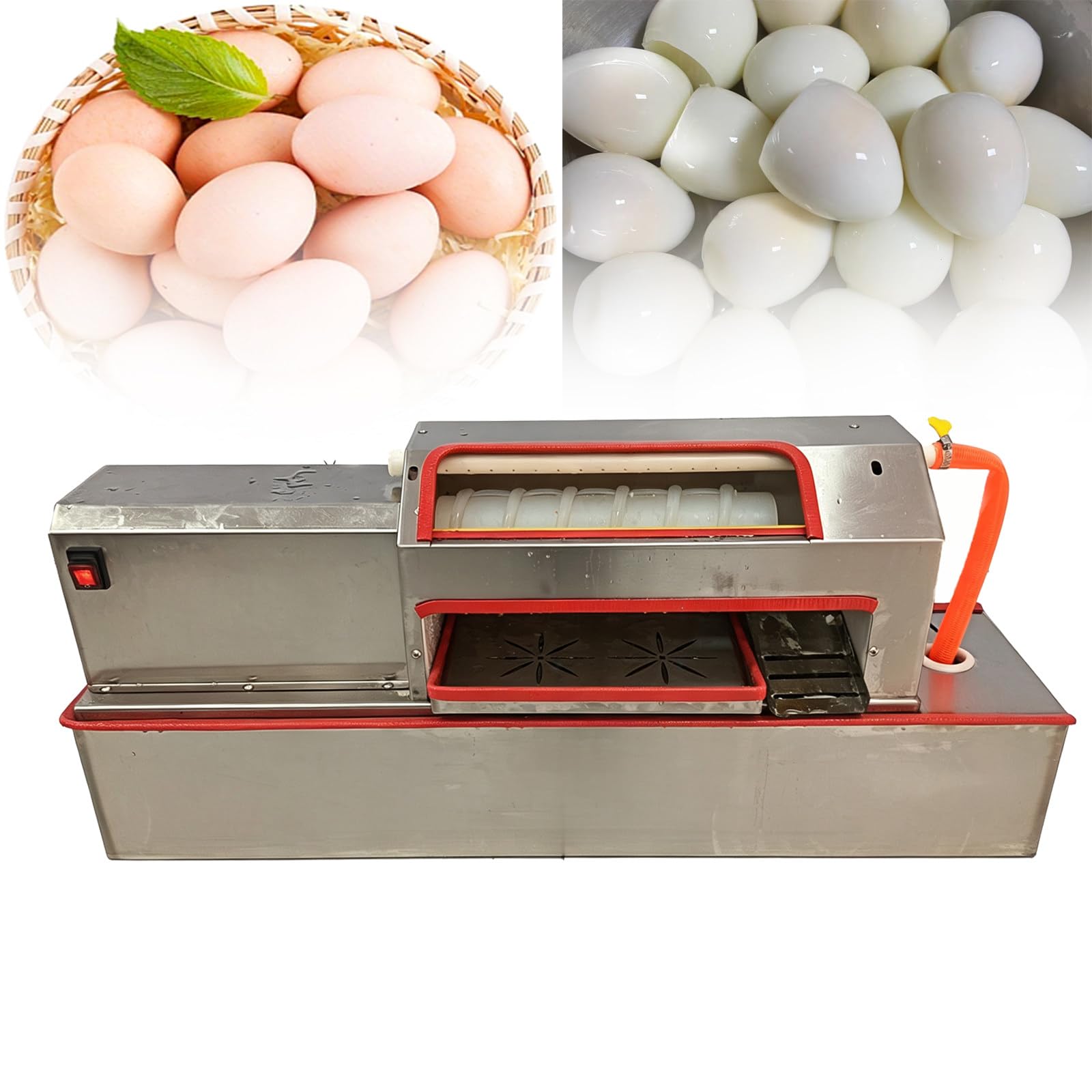 Stainless Steel 1500/H Commercial Electric Egg Peeler Machine Sheller