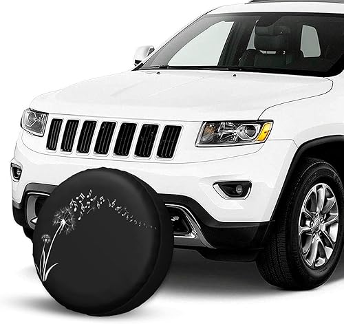 Miniatura 3 de Dandelions Note Music Flying - Cubierta de neumático de repuesto para llantas, a prueba de polvo, para remolque, caravana, SUV y muchos vehículos,