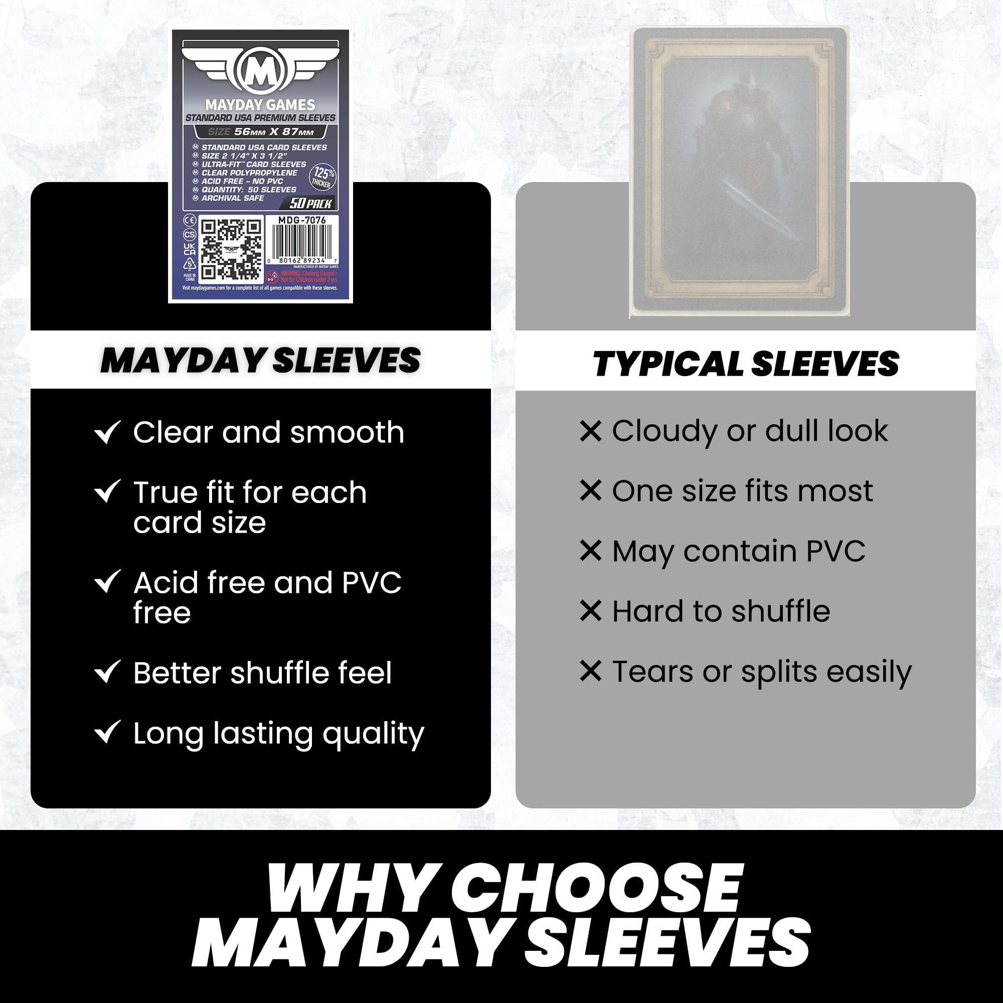 Mayday Games Sleeves: Mayday - Premium (x50)