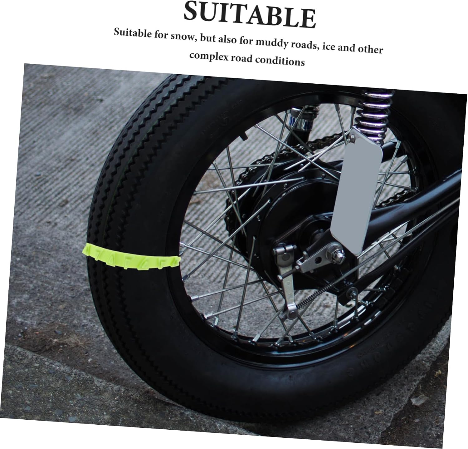 5pcs Motorcycle Snow Tire Anti Skid Straps for Ice Use