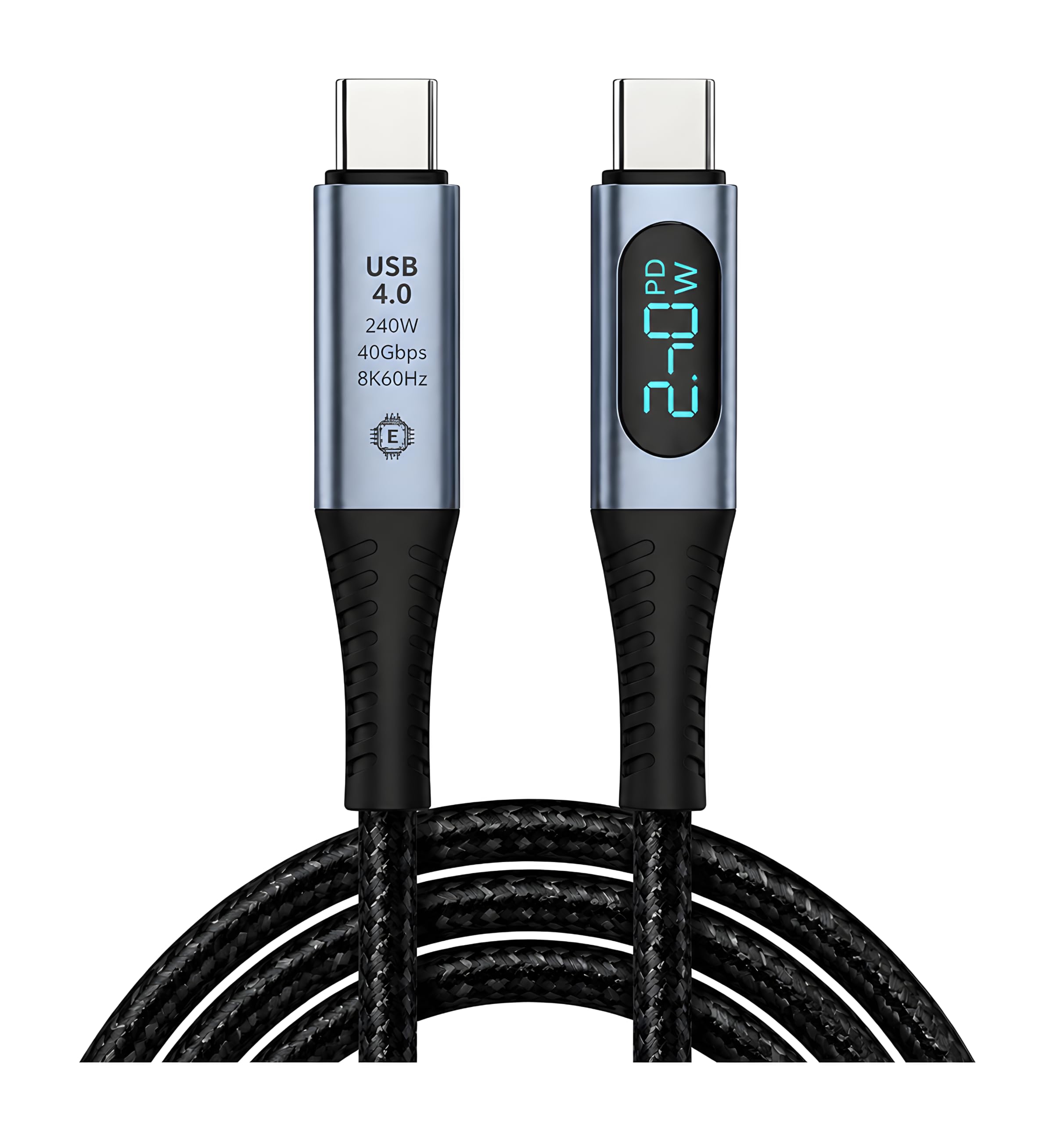 240W USB4 Thunderbolt 4 USB C to USB C Display Cable 1M with PD Power Display, 40Gbps Data Transfer, 8K@60Hz Video Output, Fast Charging for MacBook, iPhone 15/16, Laptop & Tablet-image-44