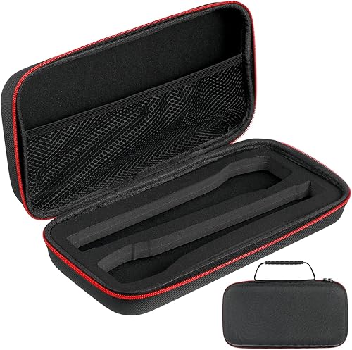 Milisten Wireless Microphone Storage Bag Portable Hard Mic Case with Eva Protection for Travel and Dual Microphone Carrying 11.8X5.9X2.75 Inches
