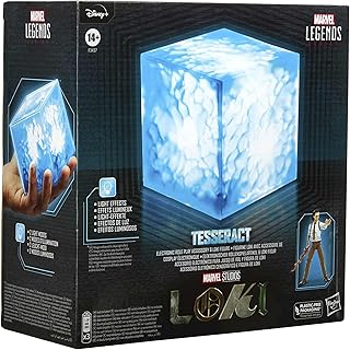 Avengers Marvel Legends Series Tesseract Electronic Role Play Accessory with Light FX, Marvel Studiosâ€™ Roleplay Item and 6â€ Collectible Loki-Figure