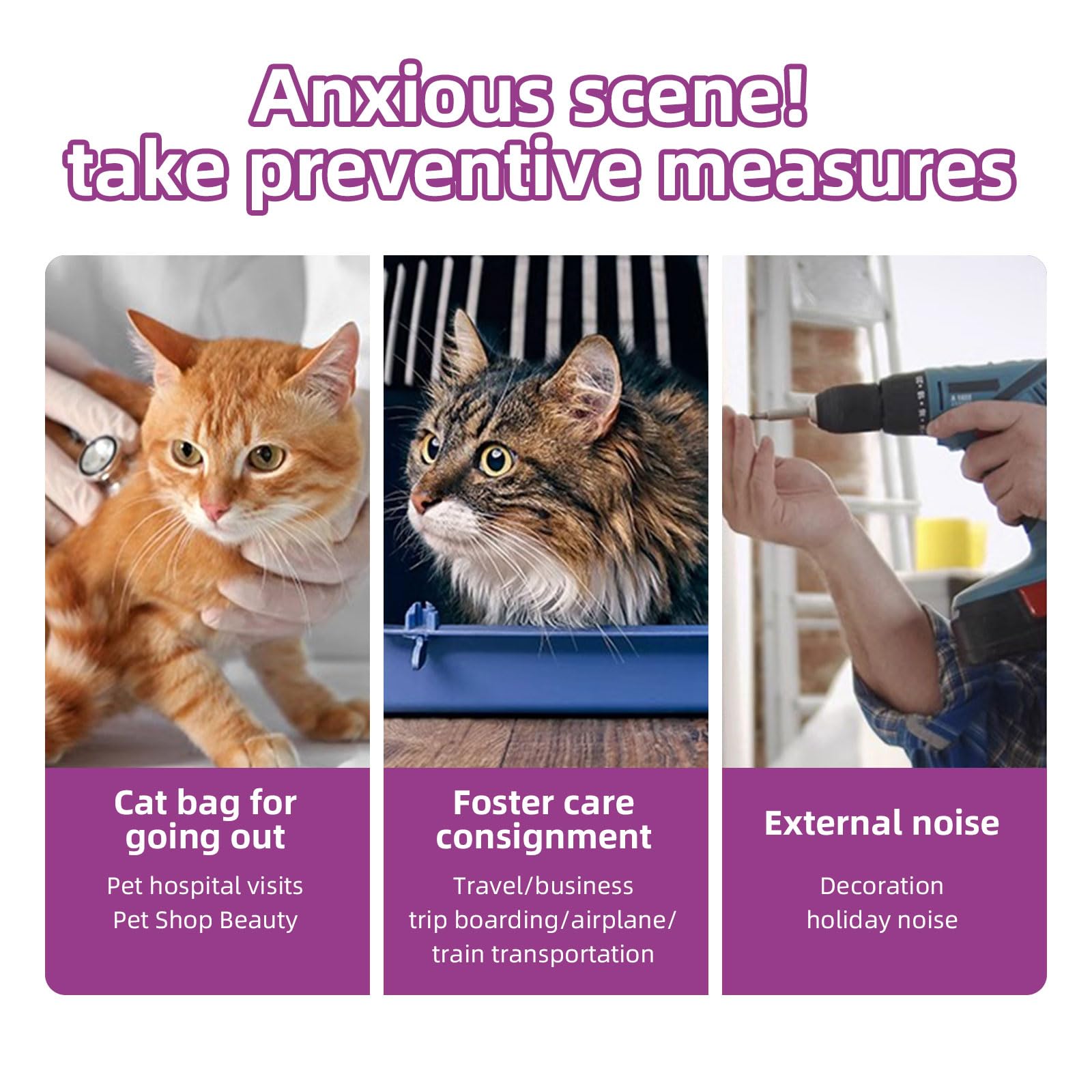 KODASNY Cat Calming Pheromone Spray Kit Feline Calm Pheromones Vet Recommended Drug-Free Anxiety Relief for Multi-Cat Homes,Stops Scratching & Urine Marking,60-Day Supply | Drug-Free (2) - image 5