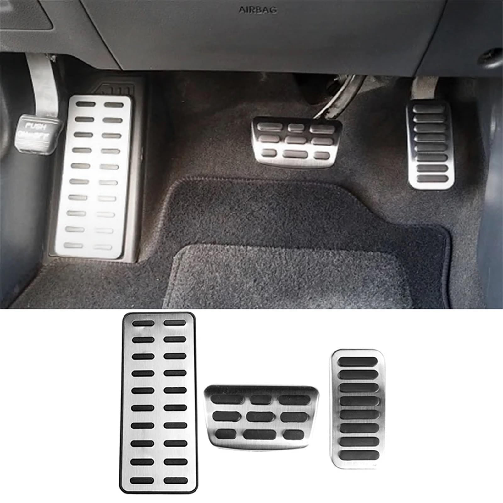 Nakładka Sprzęgła Pasuje do Hyundai Veloster Elantra I30 IONIQ KONA Accent Venue Car Accelerator Hamulce Sprzęgło Pedały Case Pads Samochodowe pedały(Footrest and MT)