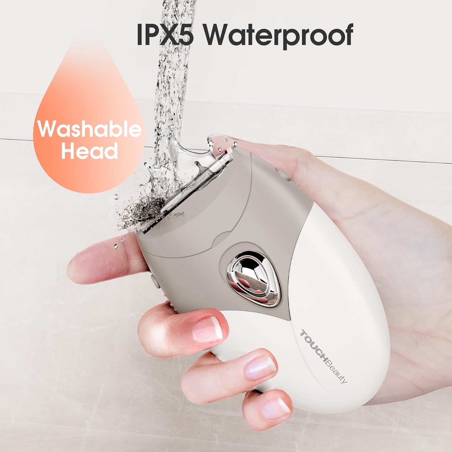 TOUCHBeauty 2025 Upgrade Electric Shaver for Women, Razor Cordless for Silky & Smooth Skin, Wet/Dry, Best for Travel Gray - Image 6