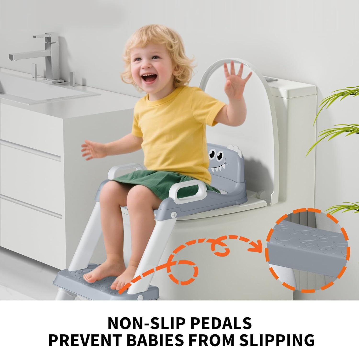 Potty Training Seat for Toddlers, 2 in 1 Potty Training Toilet with Anti-Slip Pad Step Stool, Toddler Toilet Seat for Boys and Girls (Include 2 Ducks) - Image 8