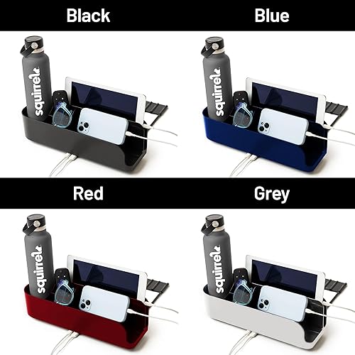 Miniatura 8 de Squirrel - Percha de noche para dormitorio universitario, organizador flotante con puertos de carga USB-C y A, espacios pequeños, organizador