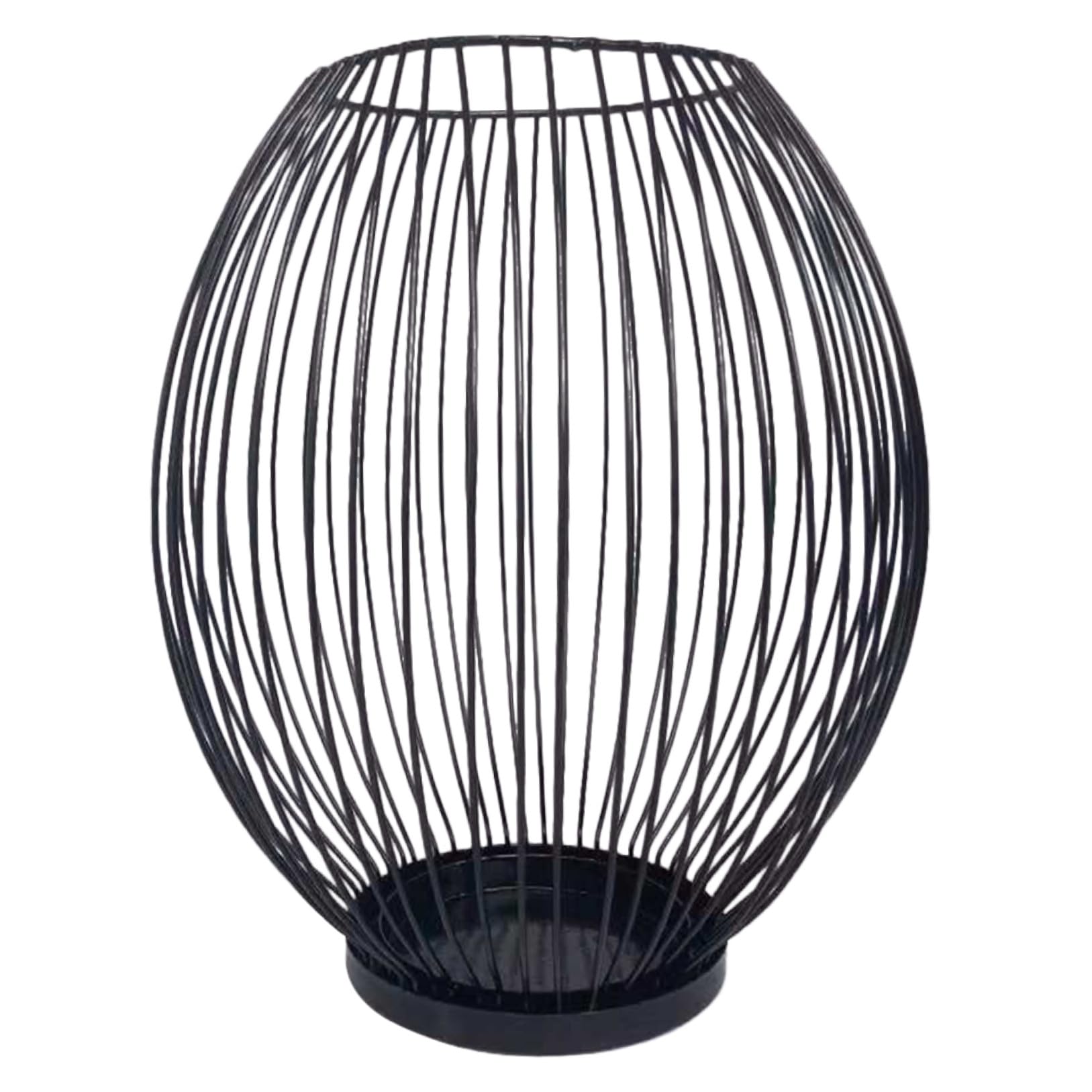 Arredamento Da Tavola Nero Candelabro Minimalista Portacandele in Vaso Di Filo Portacandele a Colonna Da Tavolo a Gabbia Per Uccelli Applique Nere Artigianato Ferro Battuto