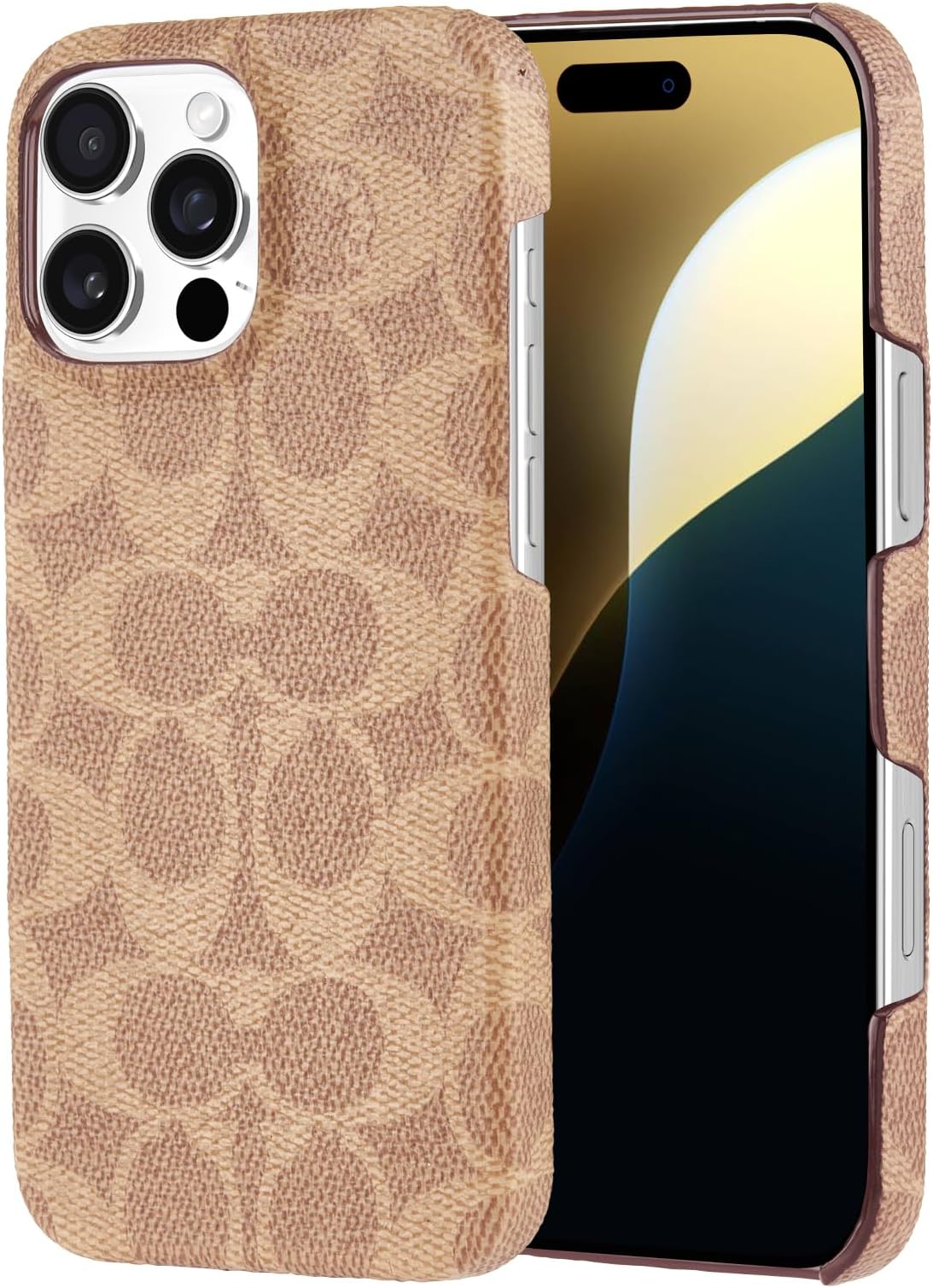 Coach Signature Canvas Slim Wrap iPhone 16 Pro Max Case - Designer Phone Case - Signature Tan