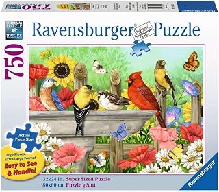 Ravensburger Bathing Birds 750 Piece Large Format Jigsaw Puzzle for Adults - 19937 - Every Piece is Unique, Softclick Technology Means Pieces Fit Together Perfectly