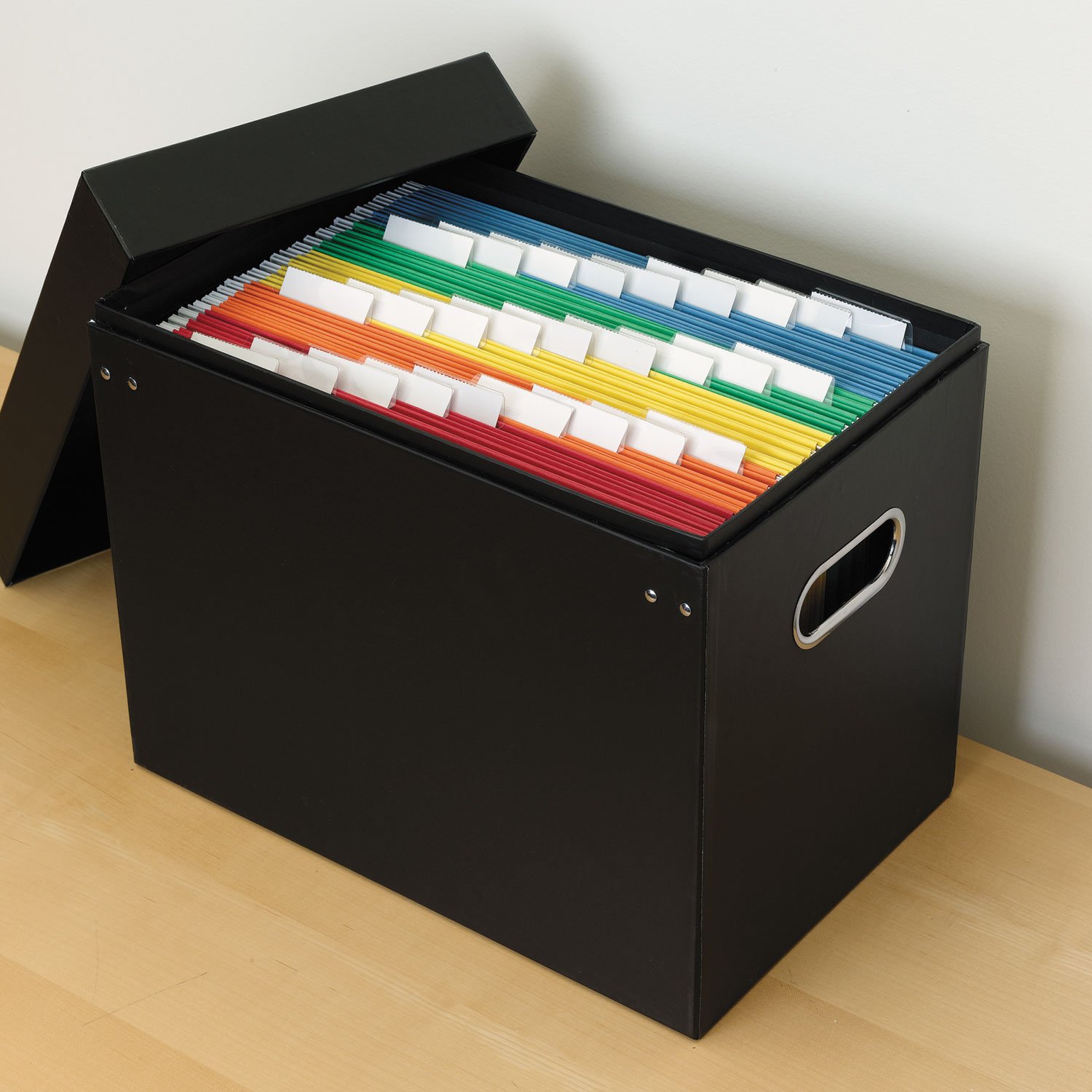 Smead Hanging File Folder, 1/5-Cut Adjustable Tab, Letter Size, Assorted Colors, 25 Per Box (64059)