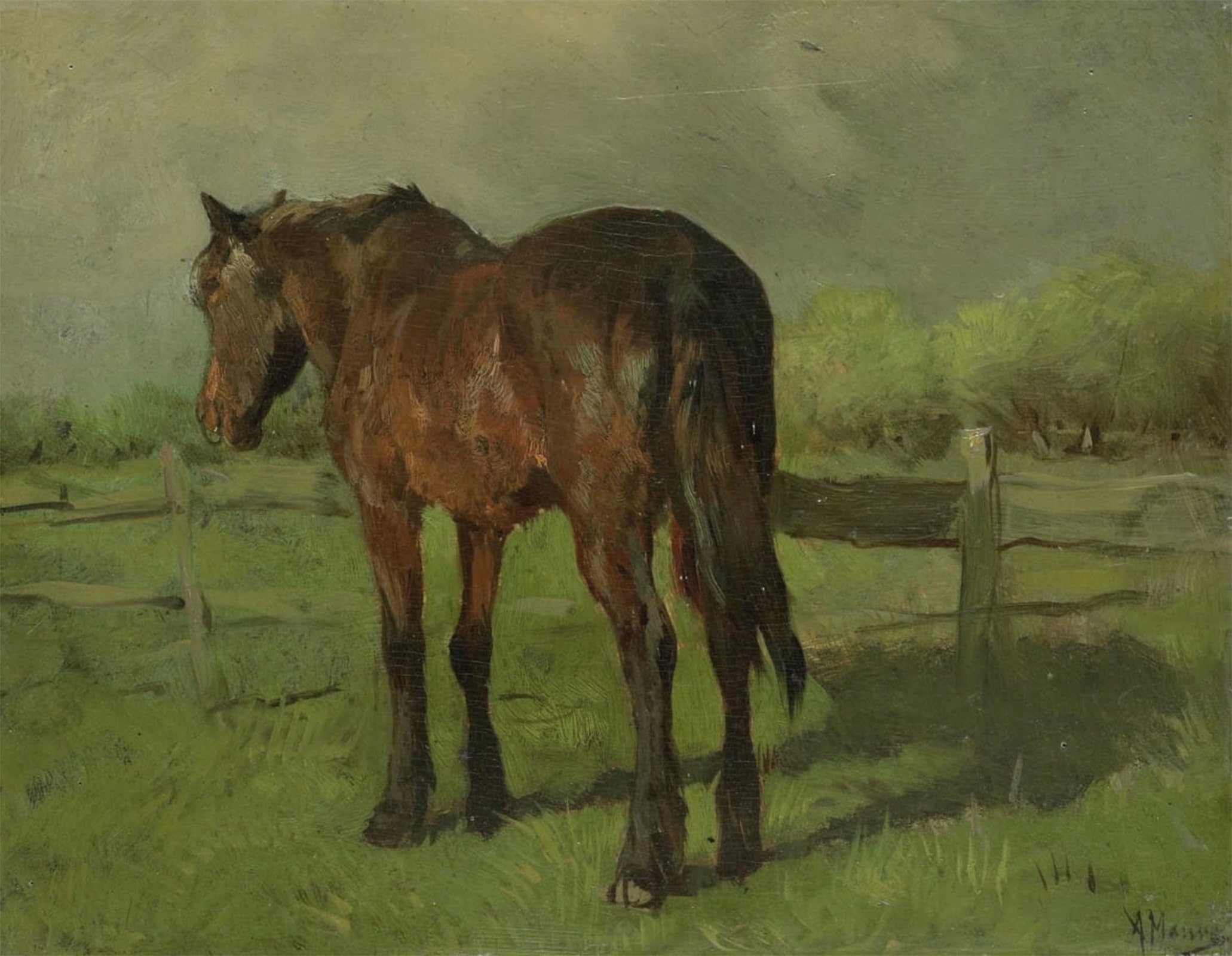 Impresión sobre lienzo de 60x90cm de Anton Mauve para decoración de hogar y dormitorio 5