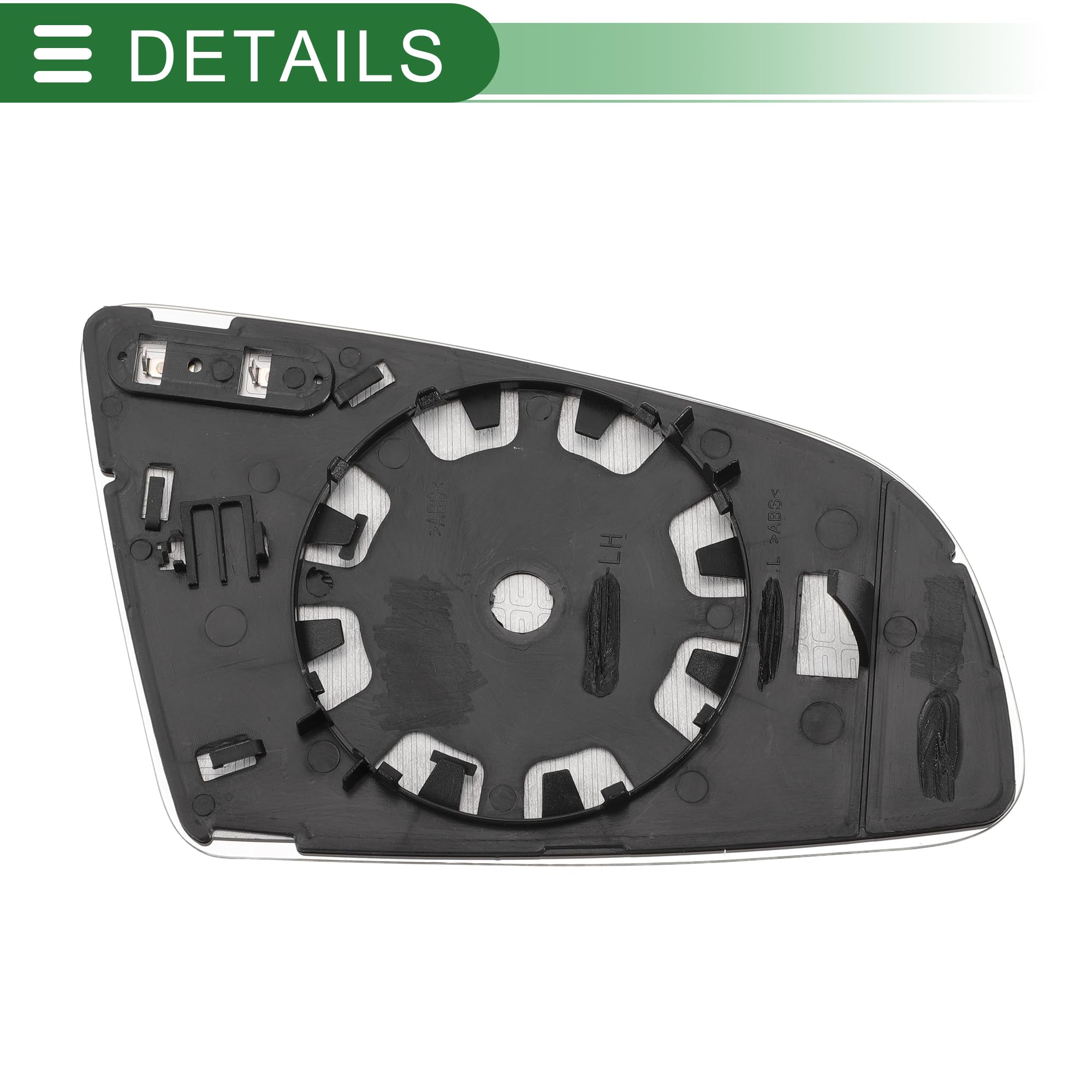 Vetro Specchietto Retrovisore Sinistro Riscaldo E Asferico Per Audi A3, A4L, A5 (Codice 8T0857535C)