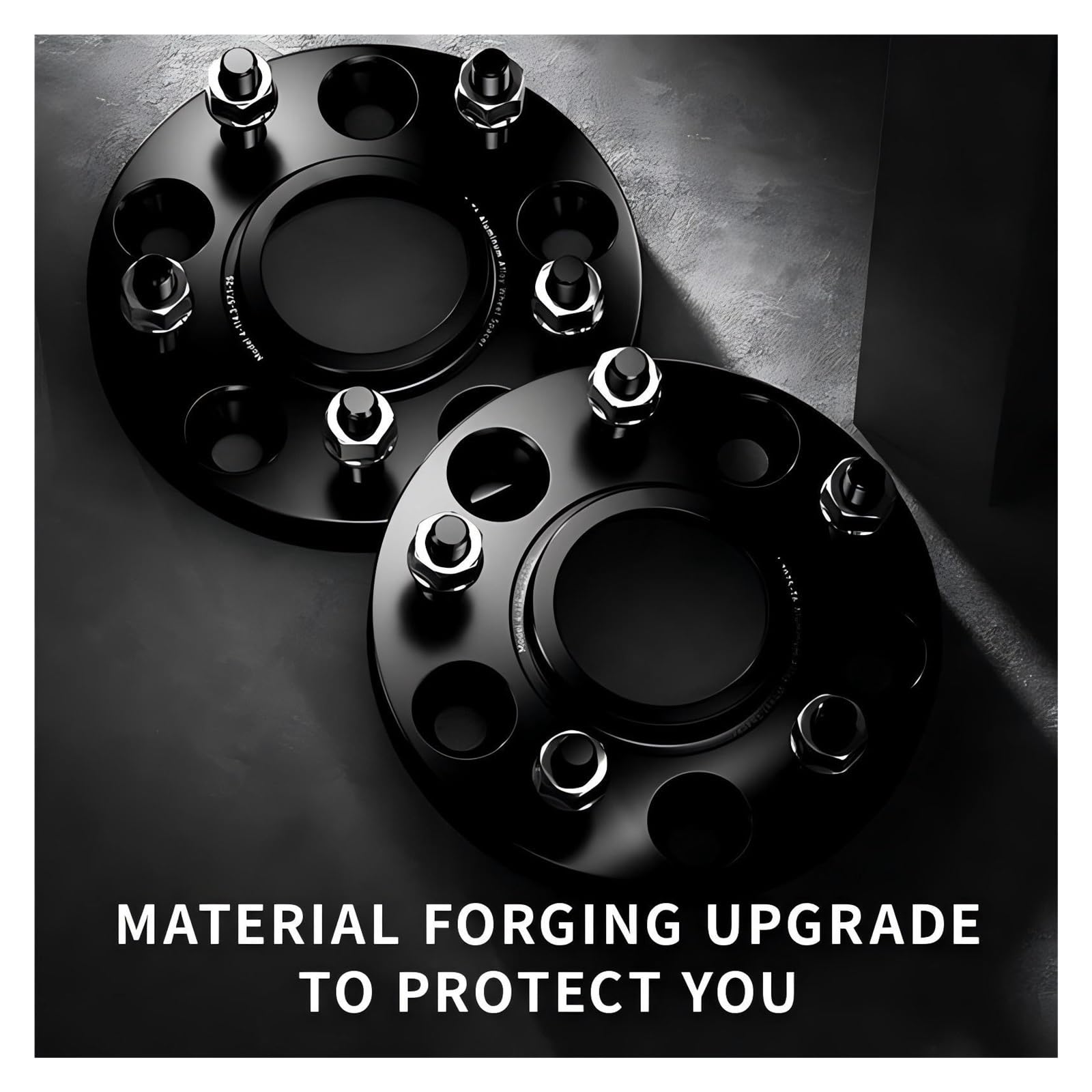Entretoises de roue de voiture Moyeu 5x112 66.6 pour entretoise de roue forgée noire centrale T6-7075 pour Mercedes pour Benz pour classe R 15/20/25mm(2pcs 25mm)