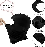 Vista 3 de Geyoga 12 piezas de máscara de esquí para hombres, cubierta completa de cara, máscara facial de invierno, protección UV contra el sol, pasamontañas