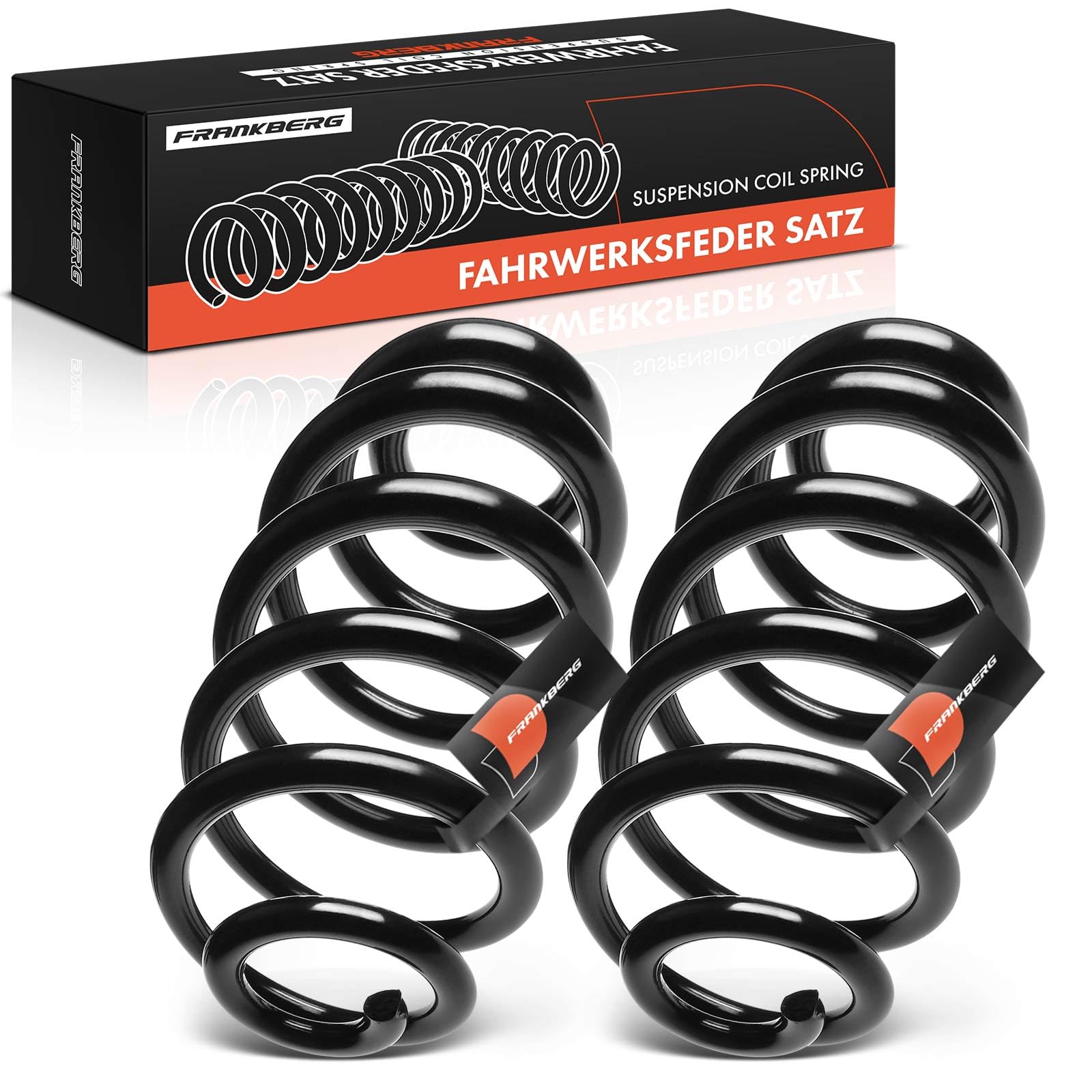 Frankberg 2 muelles de suspensión para eje trasero 8E0511115DN | Compatible con: A4 Avant 8E5, A4 Cabriolet 8H7, A4 Cabriolet 8HE, A4 Cabriolet 8H7 B6 8HE B7, A4 Avant 8ED