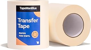6" x 300' Roll of Paper Transfer Tape for Vinyl, Made in America, Premium-Grade Transfer Paper for Vinyl with Layflat Adhesive for Crafts, Decals, and Letters