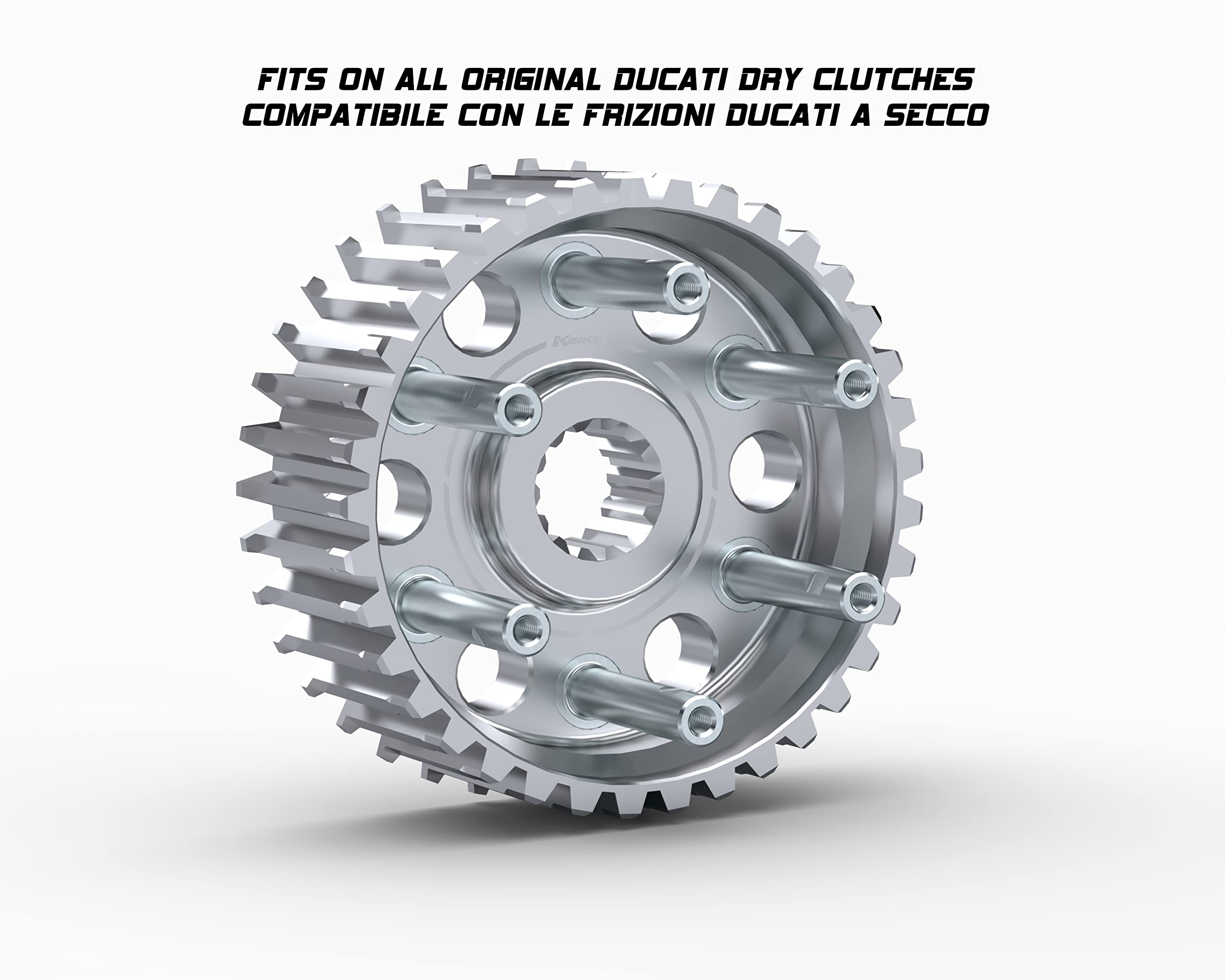 Kbike tamburo frizione per Ducati (Argento)