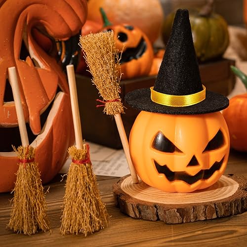 Miniatura 4 de Mini sombrero de bruja, 14284256 piezas de sombreros de bruja negros pequeños para manualidades, decoración de fiesta de Halloween
