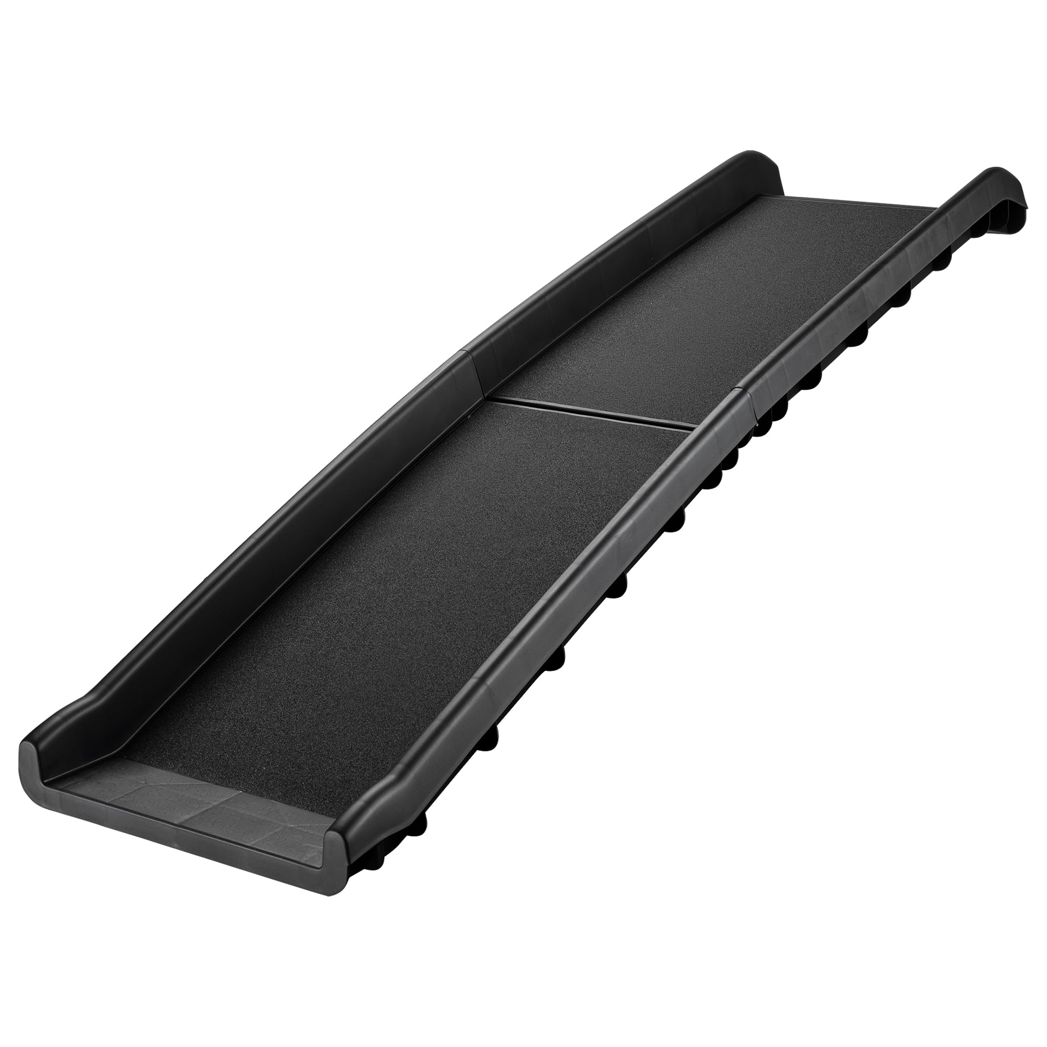 Wiltec Dog Ramp 155 x 40 cm 90 kg Foldable with Anti-Slip Studs, Non-Slip Dog Car Ramp, Folding Access Aid Made of PP for Car, SUV and Pick-Up