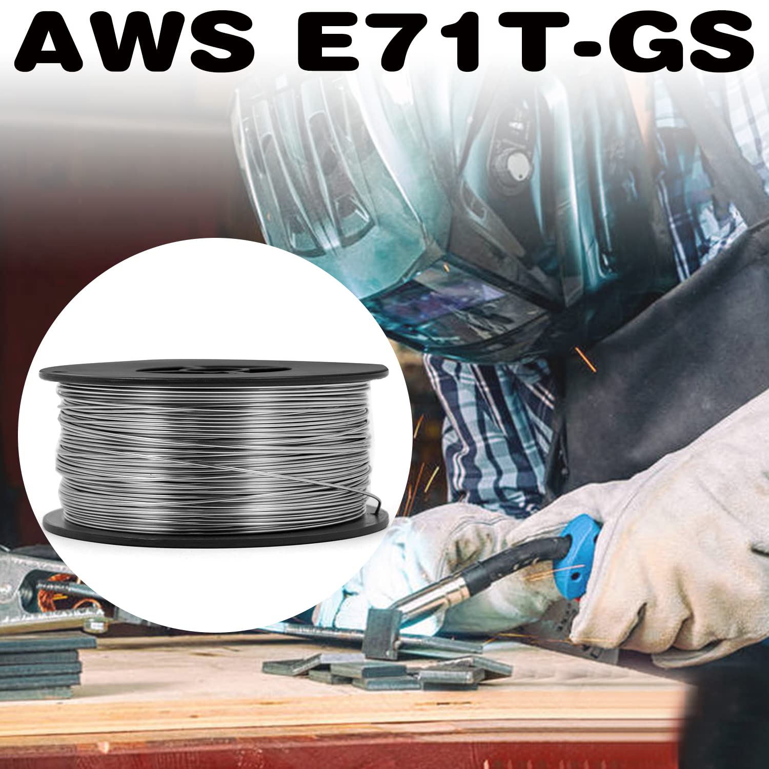 Gasloser Flussmittelkern MIG Draht E71TGS – 0,030 Durchmesser, 0,9 Kg Spule