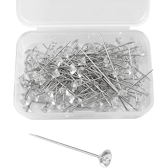 Pack of 100 Pins Pins Pins Pearl Pins