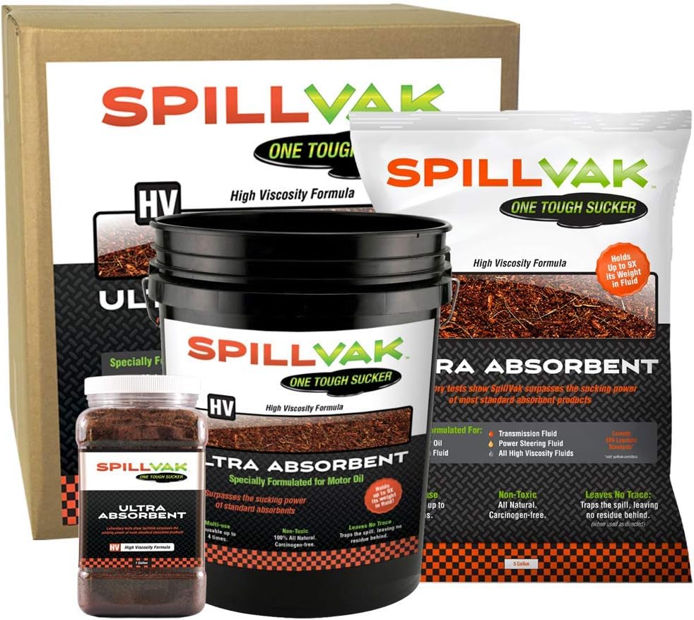 SpillVak High Viscosity (HV) Formula Oil Dry Absorbent for