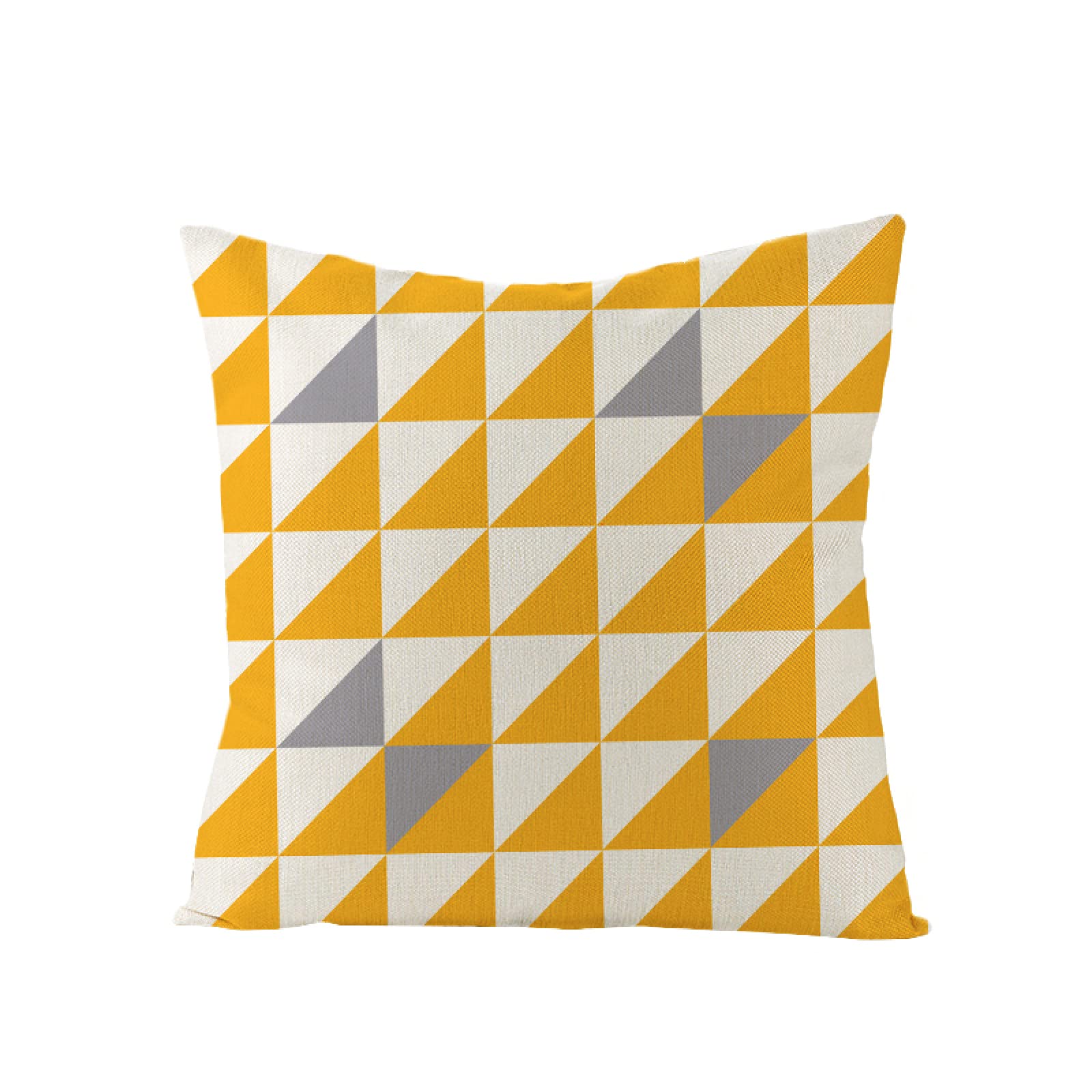Sofa Fundas Cojines 60x60 Pack de 4 Cuadrado,Funda de Almohada Lino con Cremallera Invisible,Funda de Cojín Decoración para Hogar Sala Cama Jardín Silla Coche-geometría