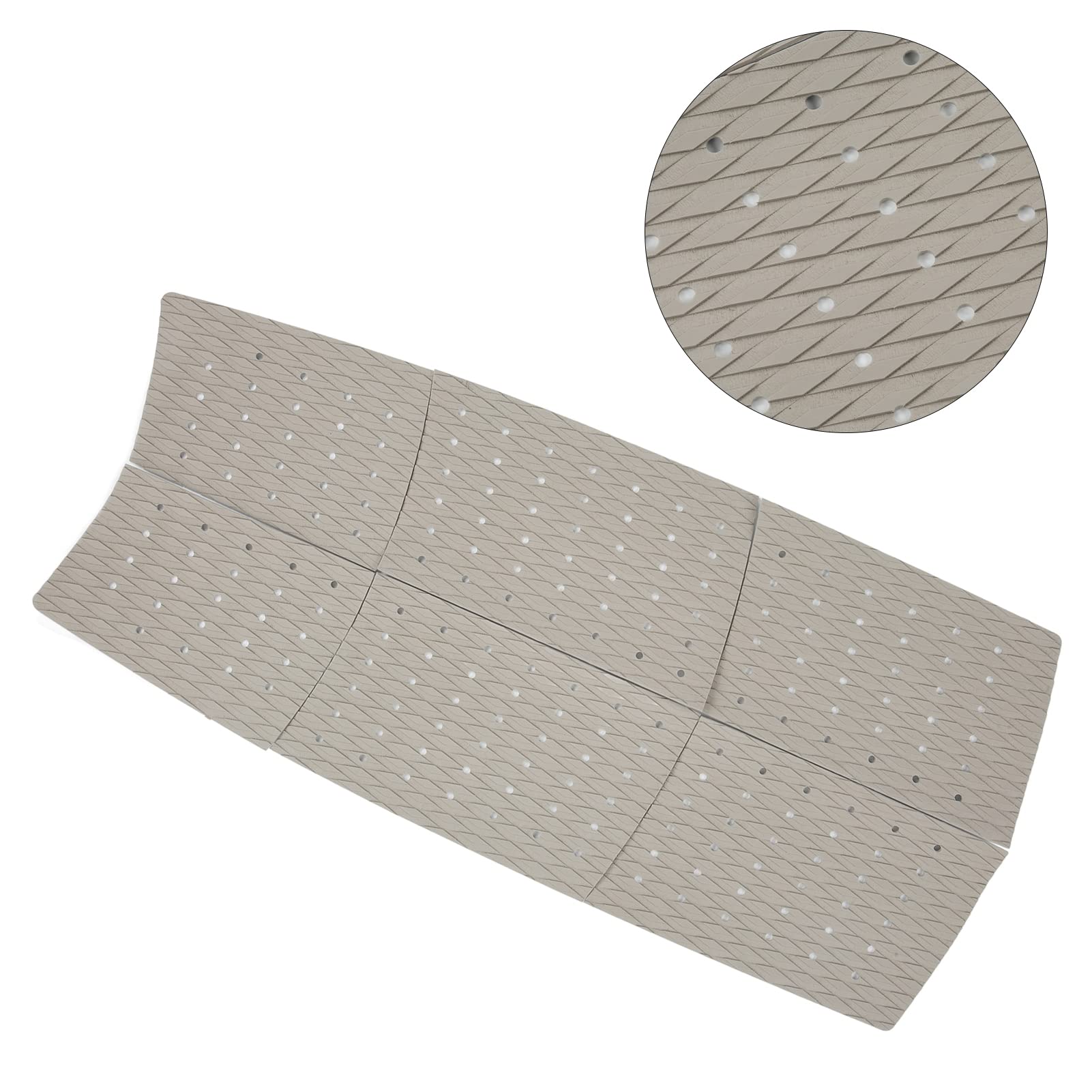 Tapis de traction de surf EVA haute performance 6 pièces tapis de poignée de pont antidérapant avec motif en diamant pour planche de surf skateboard kiteboard sports nautiqu